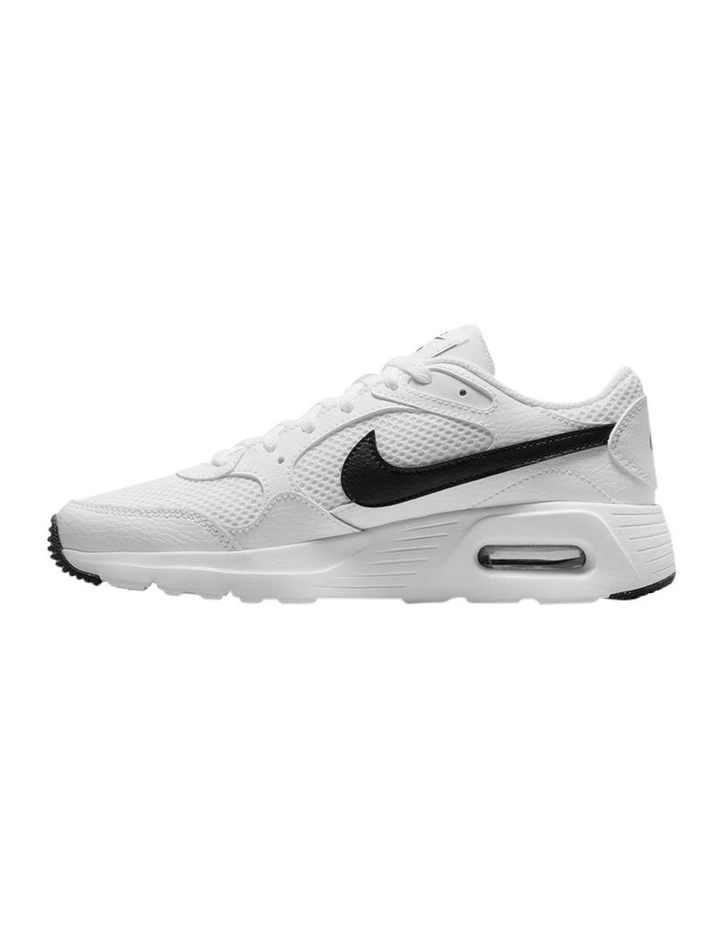 Air Max Grade School Sneakers in White/Black/White
