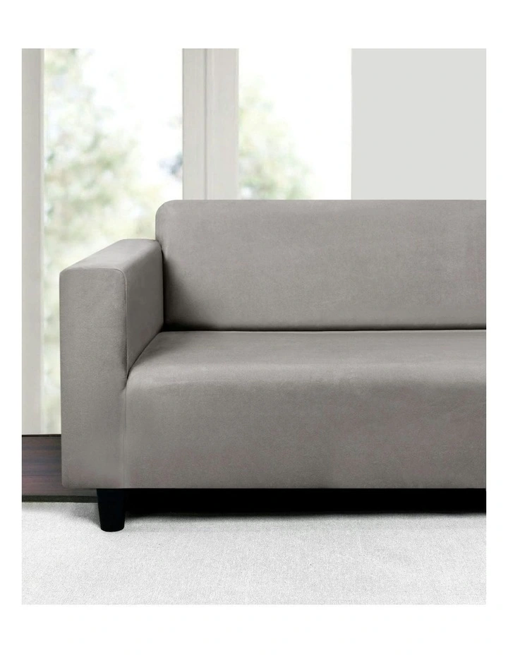 2 Seater Couch Sofa Cover in Silver