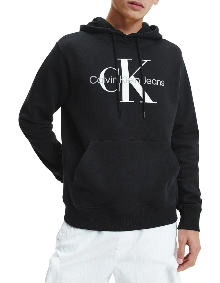 Core Monogram Hoodie in Black