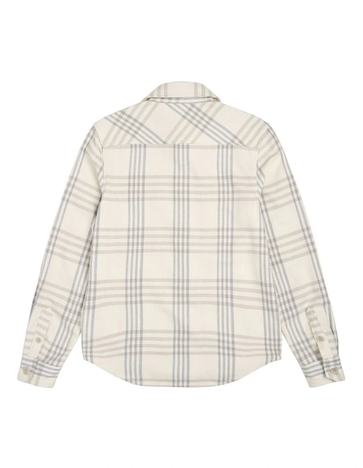 The Alamo Long Sleeve Shirt (3-7 years) in Off White Wheat