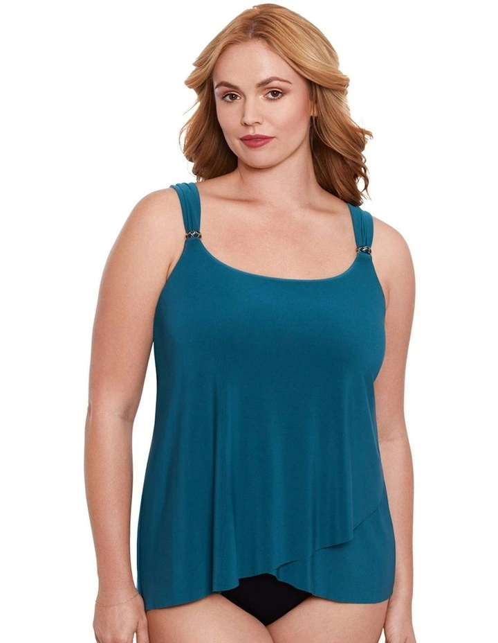 Razzle Dazzle Underwired Plus Size Tankini Top in Nova