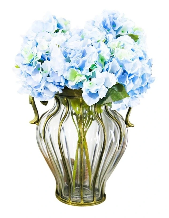 European Glass Home Decor Flower Vase in Assorted