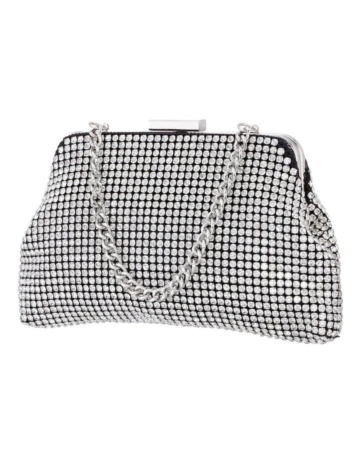 Marilyn Bag in Silver Crystal Mesh