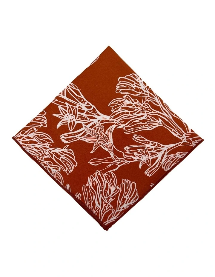 Kangaroo Paw Pocket Square in Red