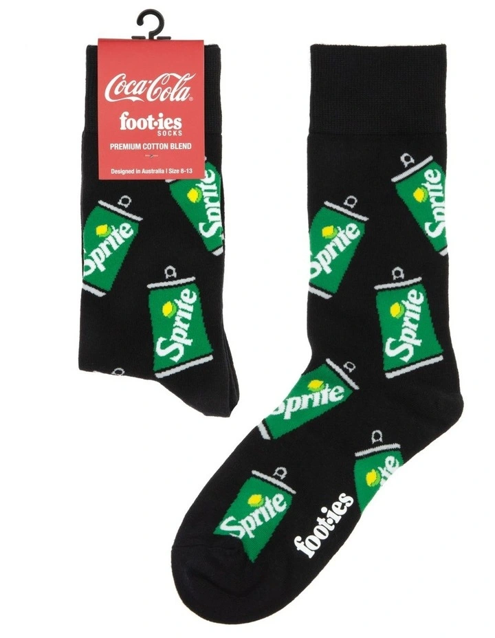 Sprite Cans Socks in Black
