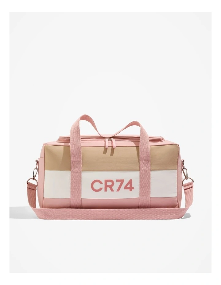 Stripe Weekender Bag in Antique Pink