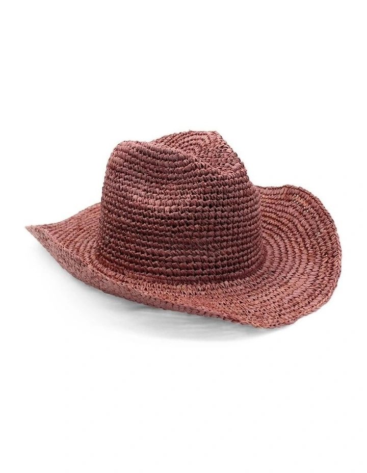 Winton Fedora Hat in Red Earth