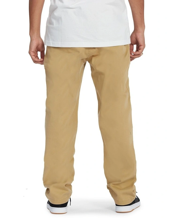 Worker Relaxed Fit Chino Pants in Brown