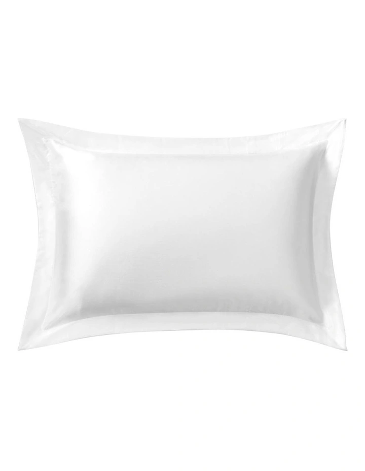 Lanham Silk Tailored Pillowcase in Snow