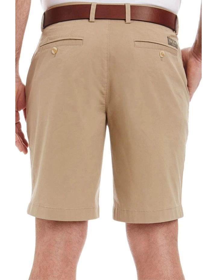 Comfort Stretch Twill Shorts in Desert