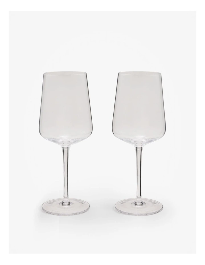 Alto White Wine Glass Set Of 2 in Clear