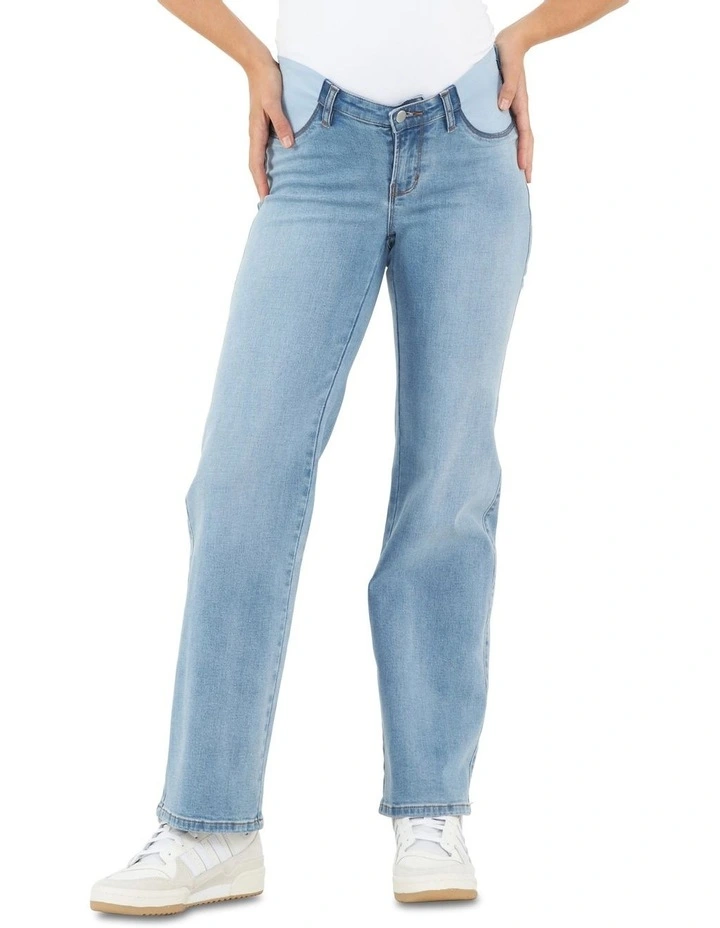 Kyle Wide Leg Jeans in Light Blue