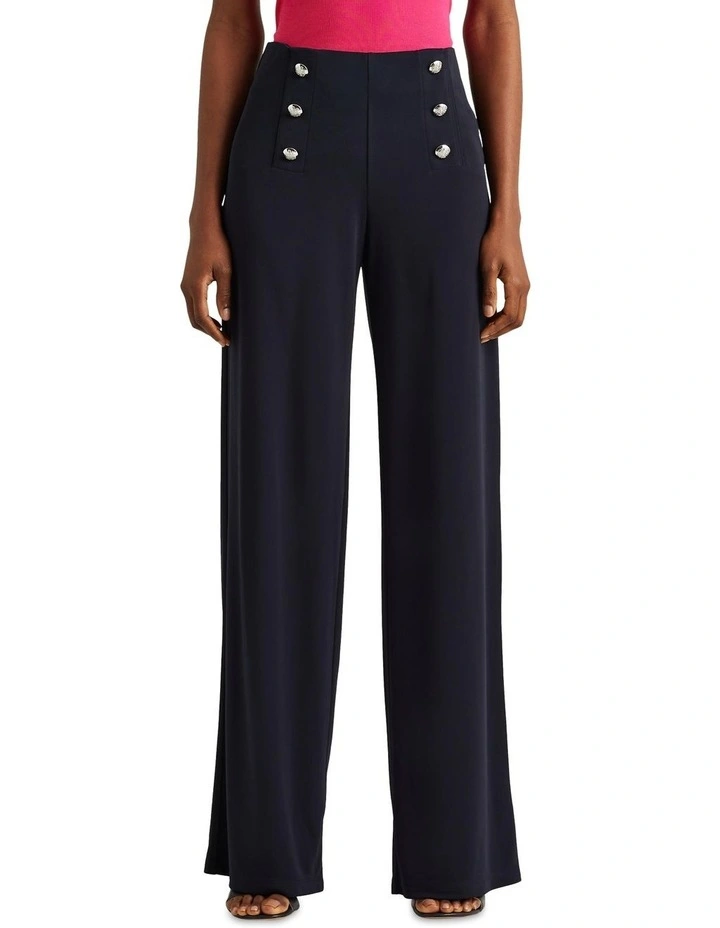 Stretch Jersey Wide-Leg Pant