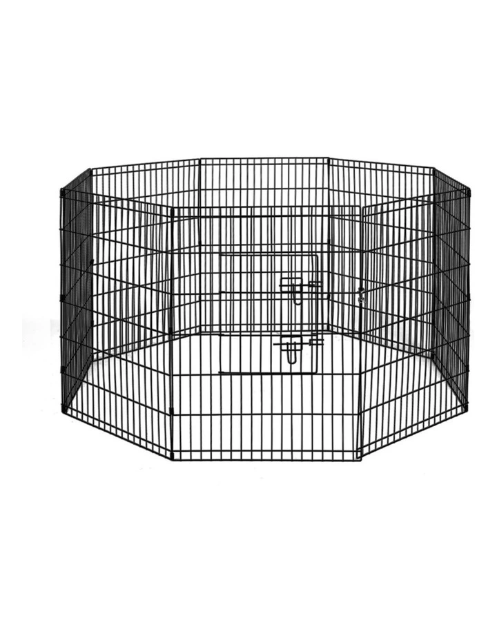 8 Panel Pet Playpen in Black
