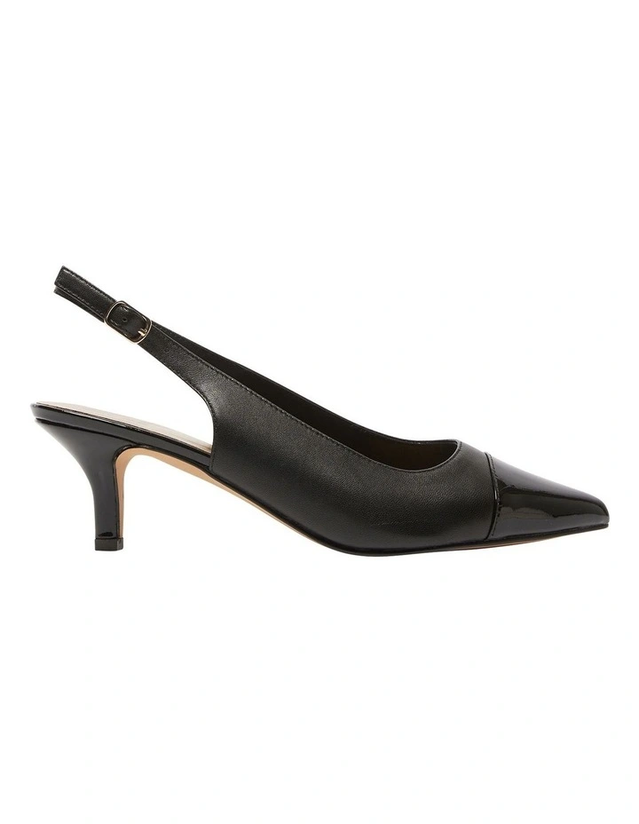 Madame Heeled Shoes in Black Patent