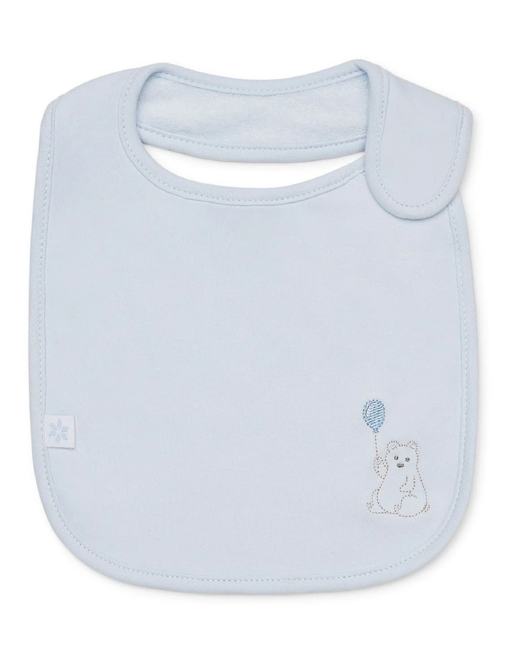 Bear Bib 2 Pack in Blue