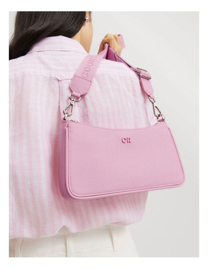 Logo Crossbody Bag in Rose