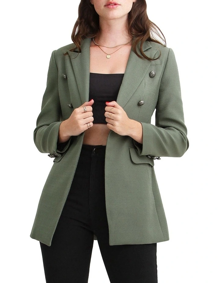 Princess Polina Textured Weave Blazer