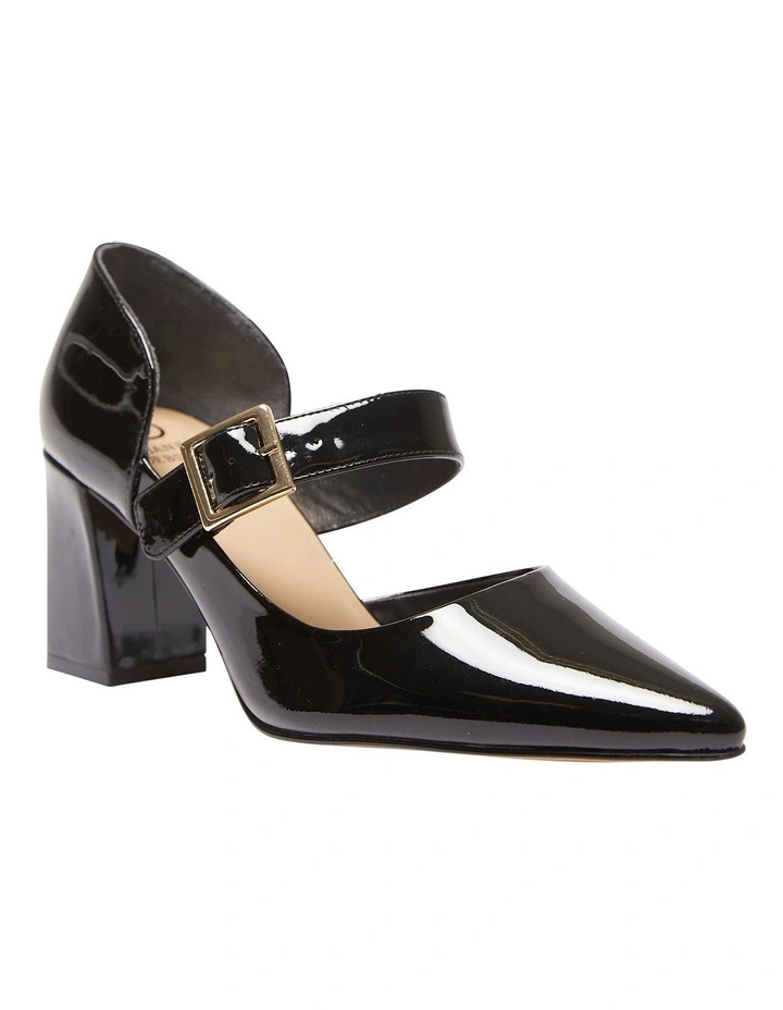 Giselle Heeled Shoes In Black Patent