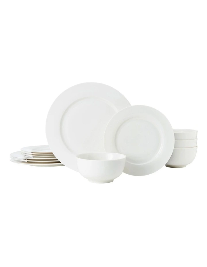 Egret Dinner Set in 12 Piece in White