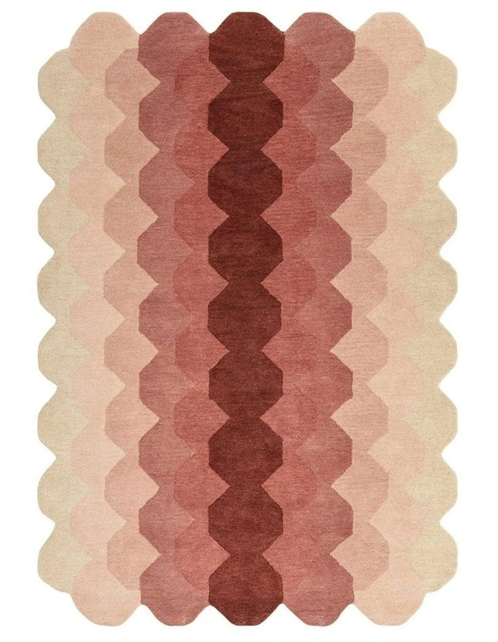 Asiatic Hive Rug in Pink