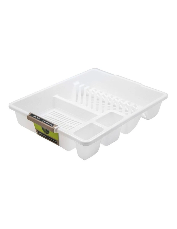 45cm x 36cm Plates/Bowls/Cutlery Dish Drainer/Rack/Holder White