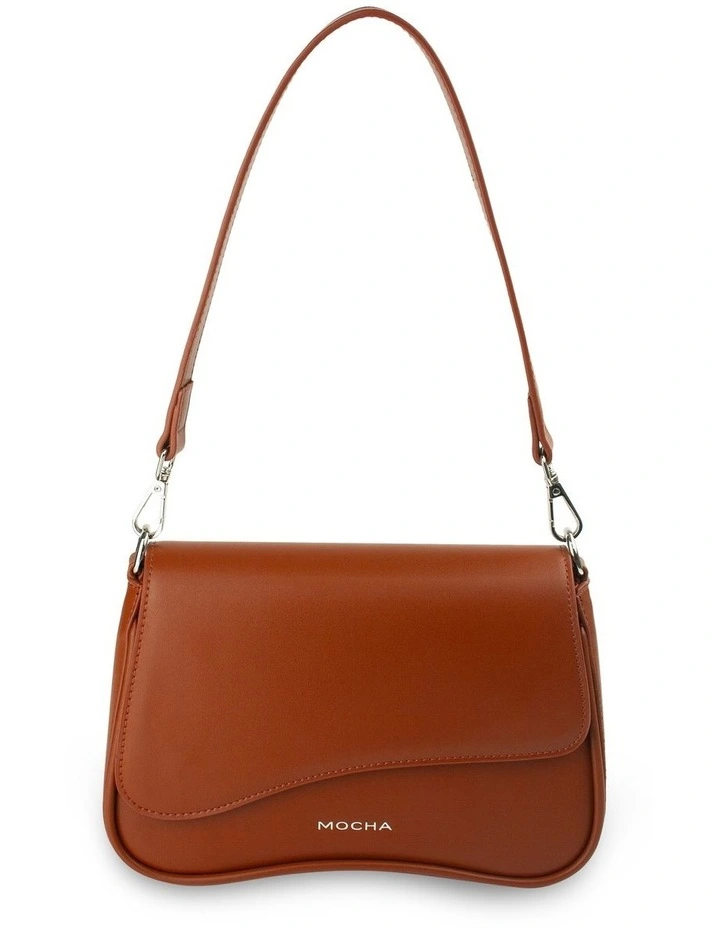 Zoe Wavy Crossbody Bag in Cocoa