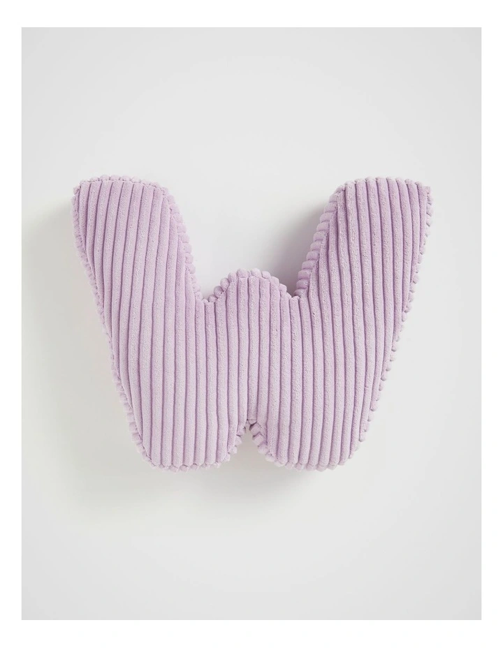 Orchid Cord Initial Cushion W in Purple