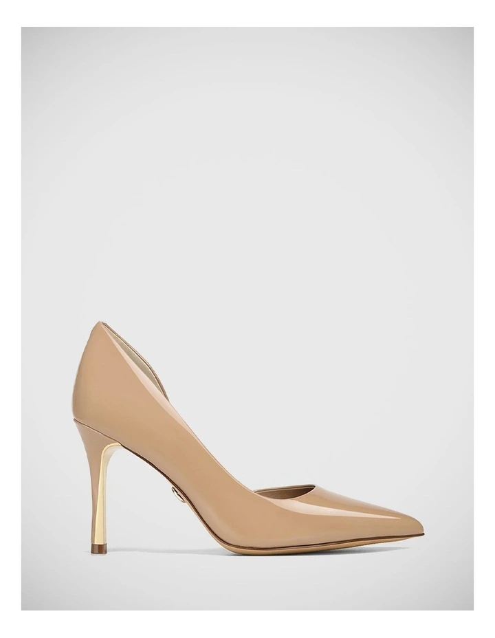 Shirley Patent Leather Pump in Hazelnut