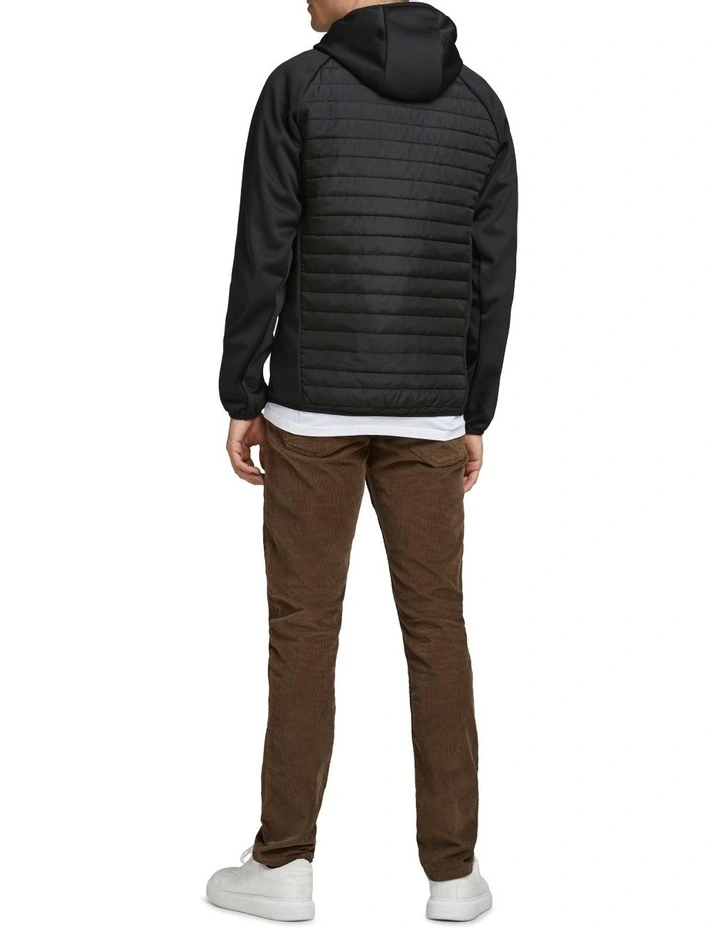 Multi Quilted Jacket in Black