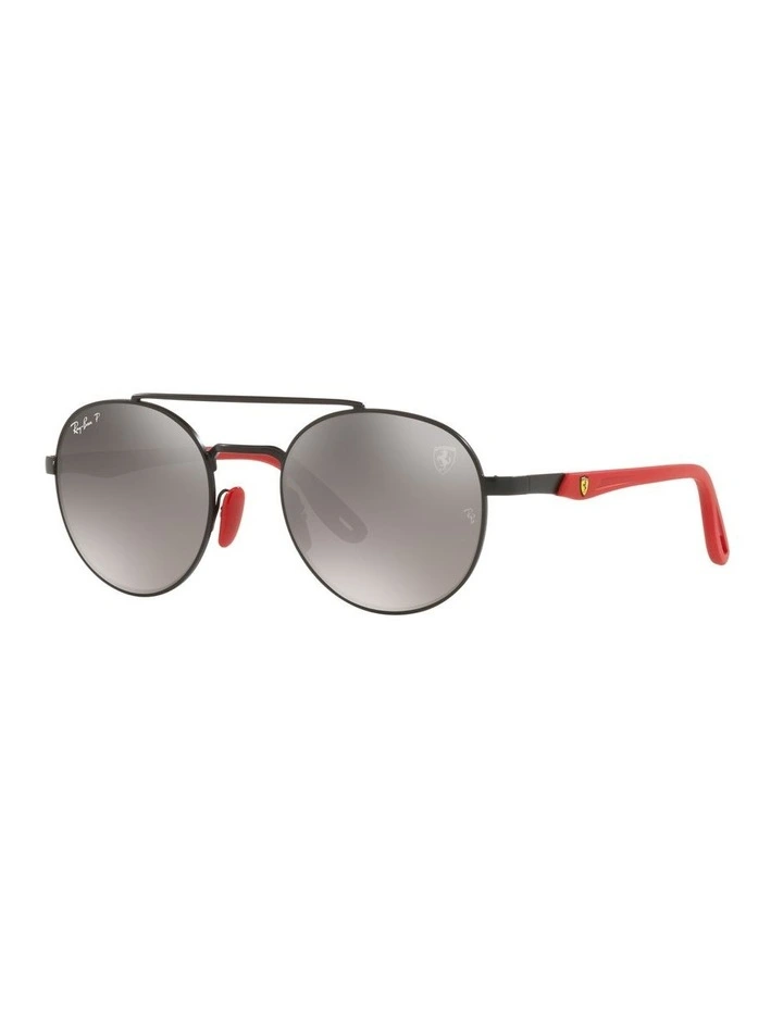 RB3696M Scuderia Ferrari Black Polarised Sunglasses