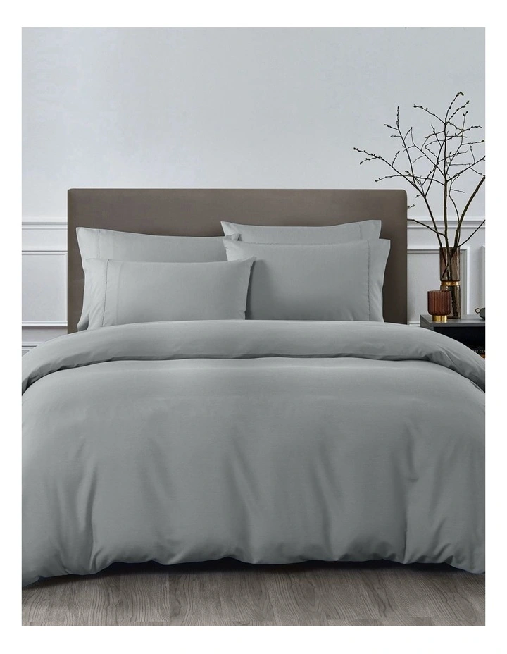 Bamboo Cooling Queen 6-piece Sheet & Quilt Cover Set in Grey