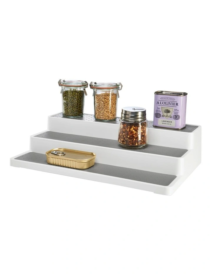 3-Tier Shelf Organiser 37.2 X 24. 1X 8.6cm in White