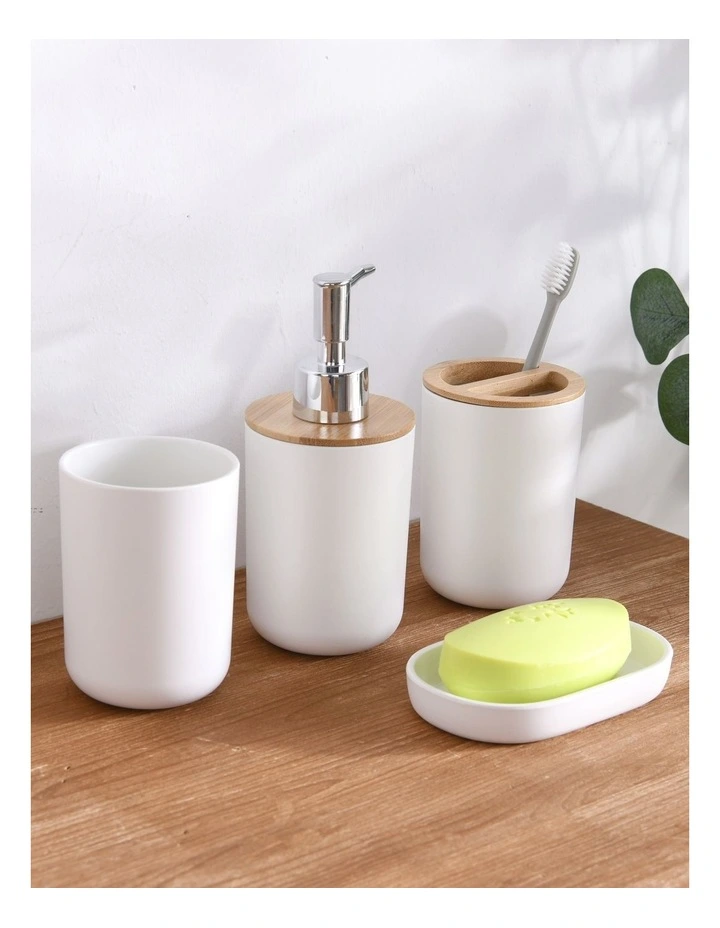 Takae Bathroom Vanity Set 4 Piece in White