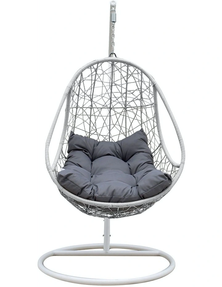 Rocking Egg Chair in Oatmeal and Grey