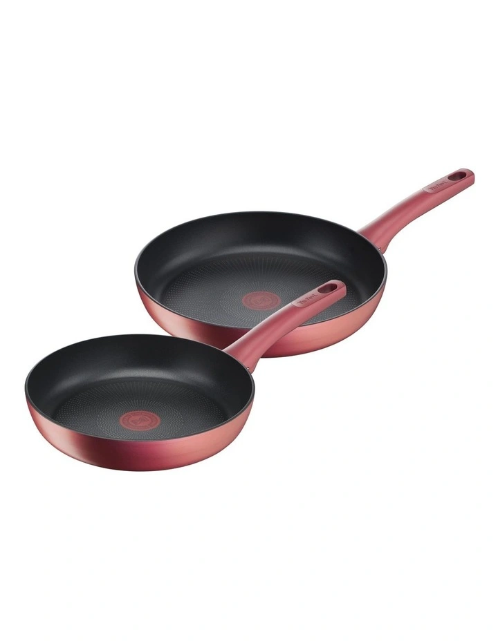 Induction Non-Stick Frypan 2 Piece Set 24/28cm in Red