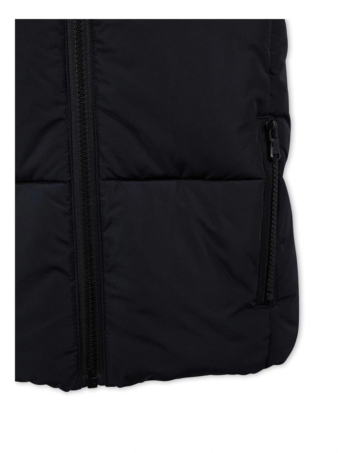 Remi Puffer Vest (8-16 Years) in Black