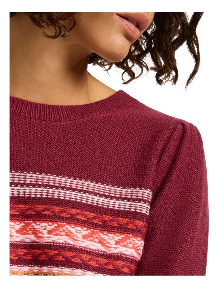 The Last Line Wool Blend Knit in Red