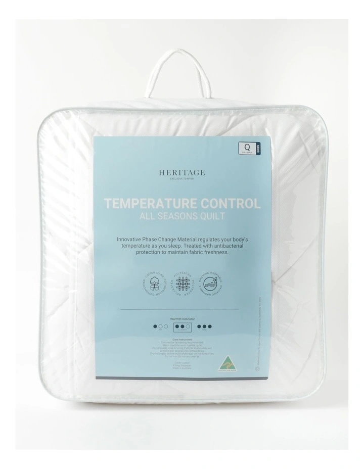 Temperature Control Quilt in White