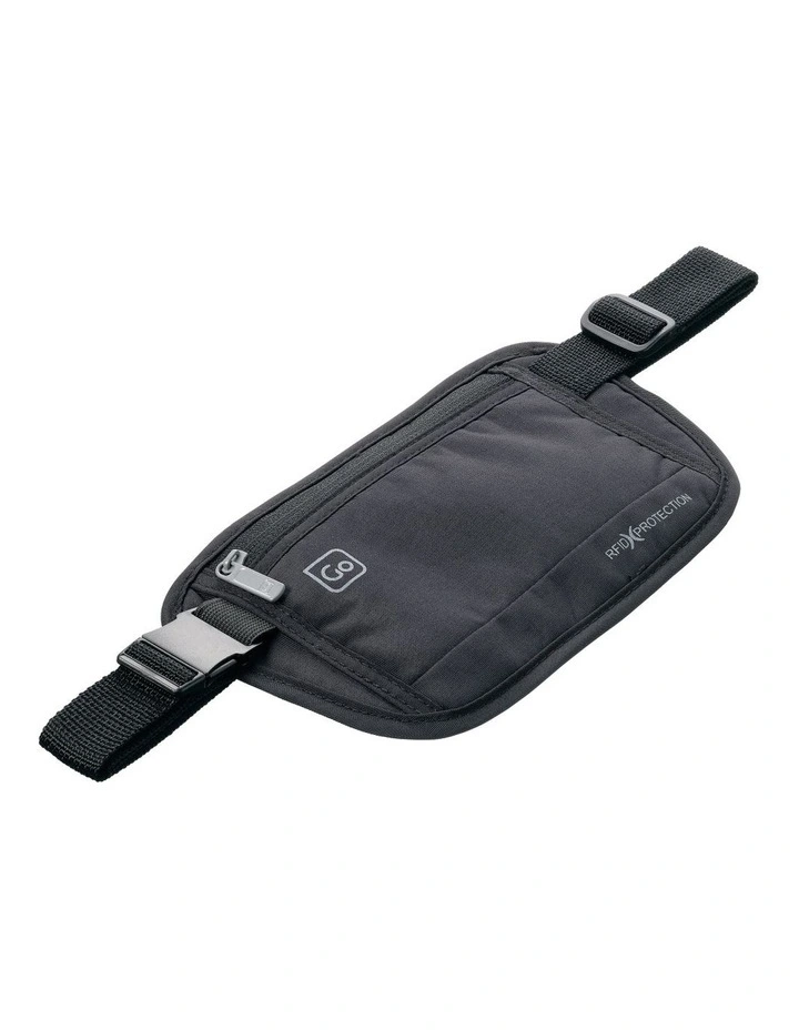 RFID Money Belt Pouch in Black