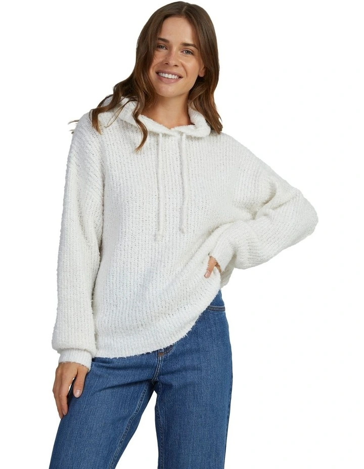 Secret Sands Hooded Jumper in Marshmallow