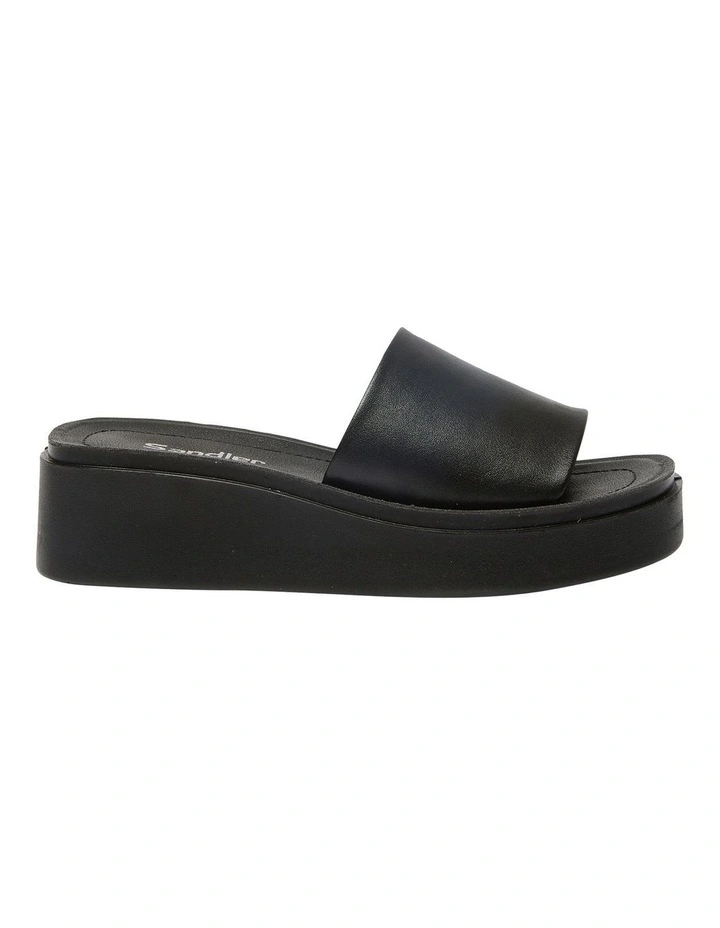 Vandel Sandals in Black Smooth