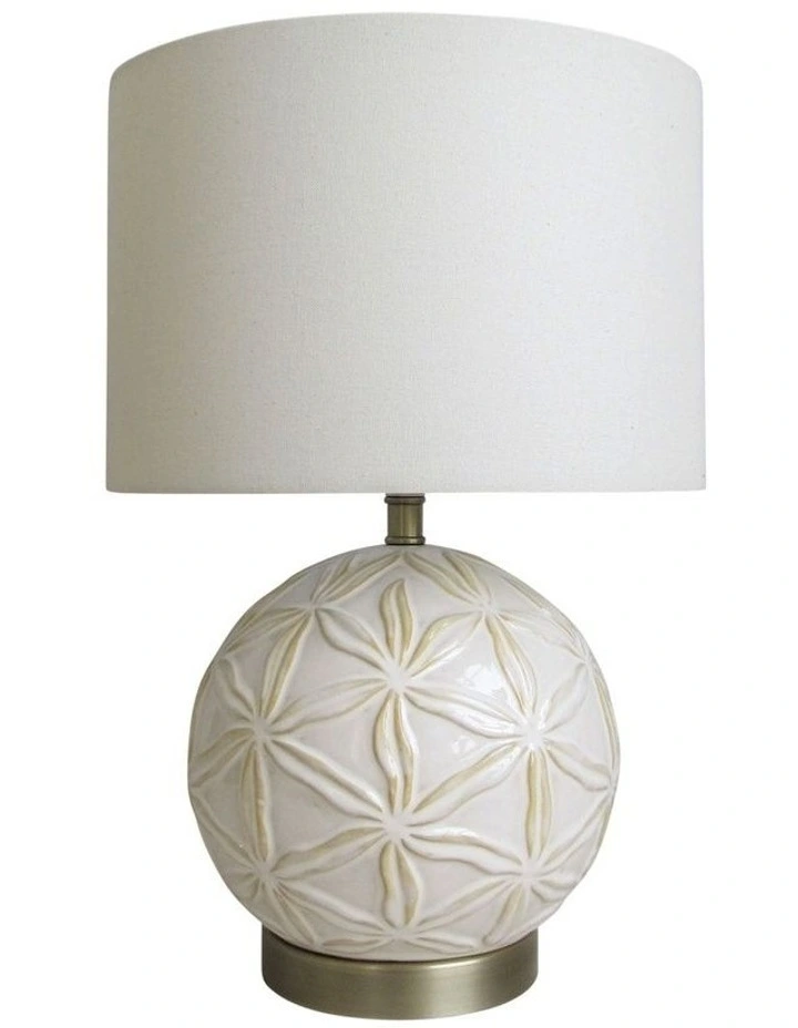 Ariel Ceramic Table Lamp White