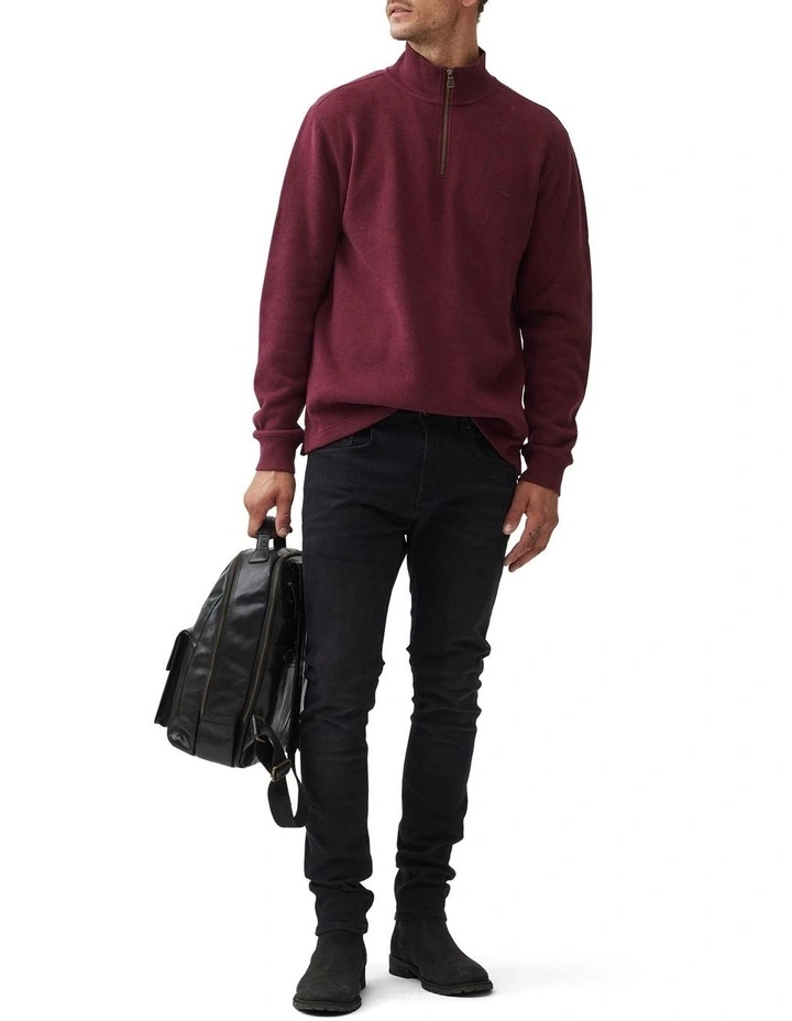 Alton Ave Sweat Top in Berry
