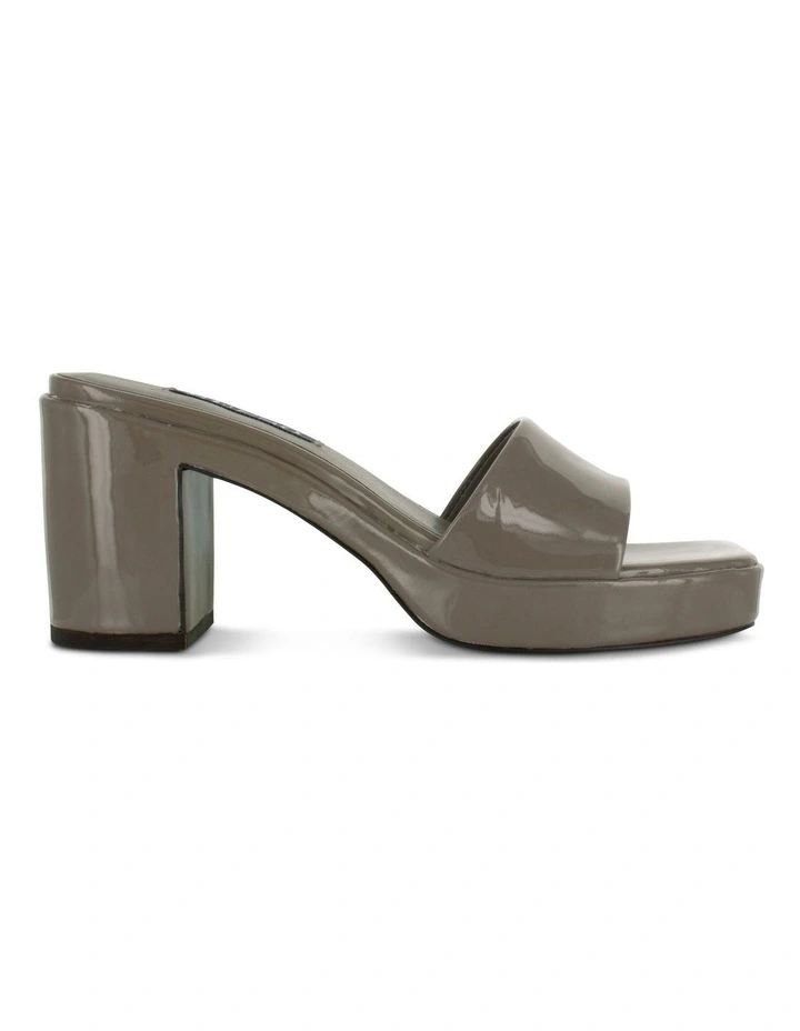 Stevie Heeled Mules in Grey