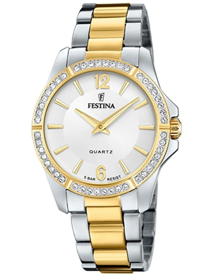Mademoiselle Stainless Steel Watch in Gold
