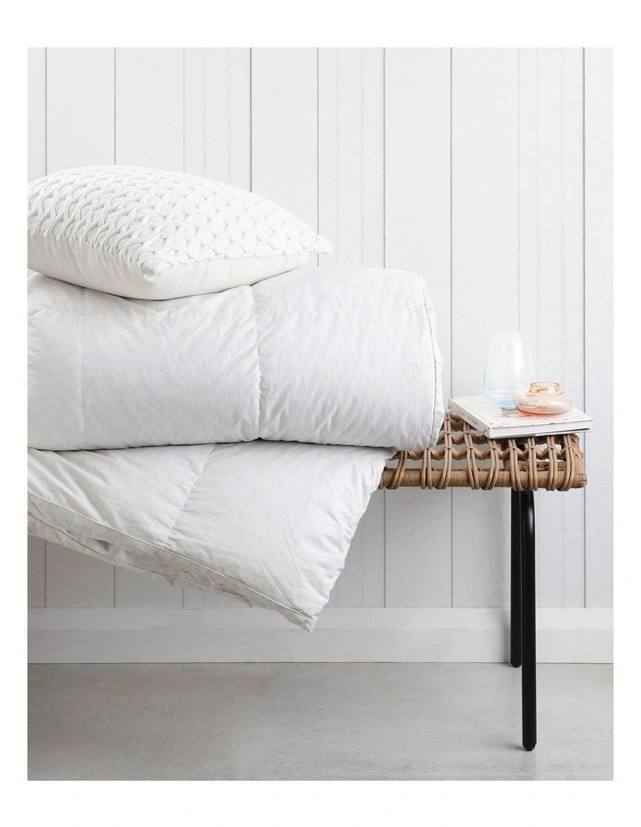 Goose Feather and Down Quilt in White