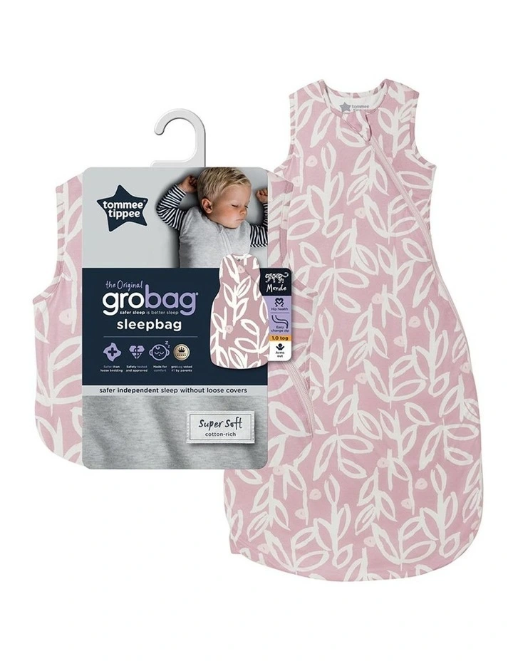 Grobag Baby Bamboo 6-18M 2.5 TOG Sleepbag/Sleeping Bag Botanical
