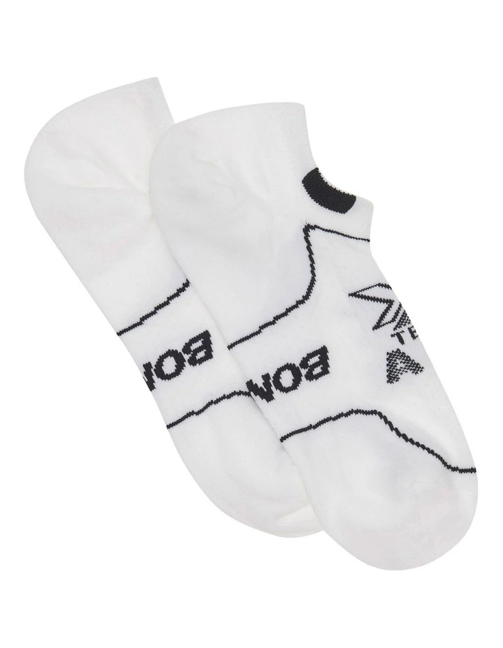 X-Temp Air No Show Socks 2 Pack in White