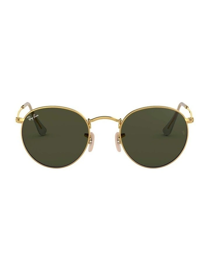 Round Metal Gold RB3447 Sunglasses